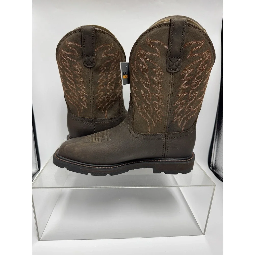 NEW! Ariat Groundbreaker H20 Steel Toe 10024992 Cowboy Work Boot Men's Size 7